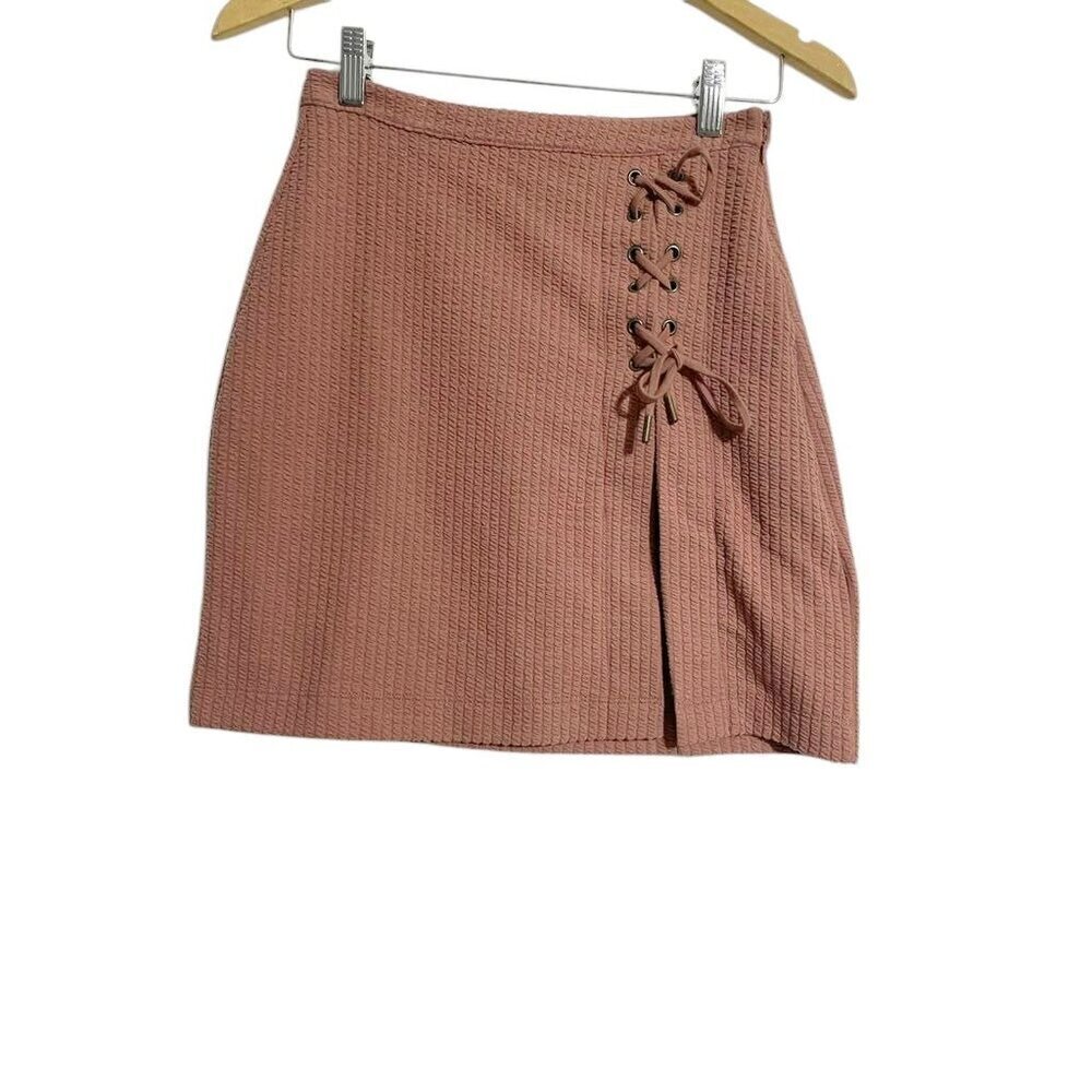 NEW Anthropologie Size XS Skirt Ribbed Tie Slit